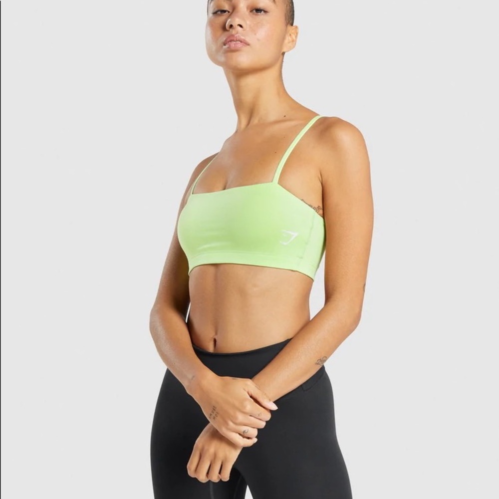 Gymshark bandeau bra - green